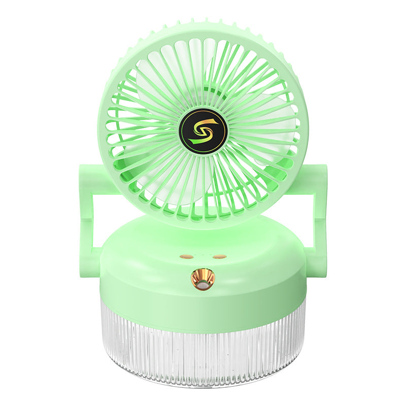Portable Vaporizer Fan with Cooling Mist USB-C Rechargeable Adjustable Angle Quiet Operation