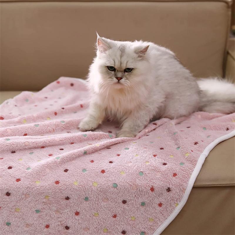 Women’s Cozy Polka Dot Blanket Soft Warm Lightweight Throw for Sofa Bed
