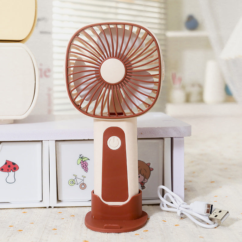Portable Handheld Fan USB Rechargeable Lightweight Ergonomic Design for Travel and Outdoor Use