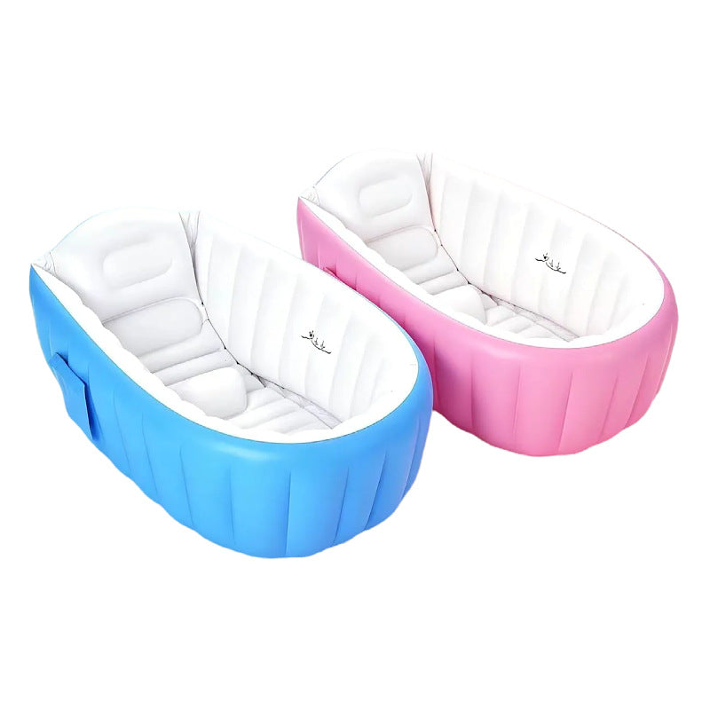 Women Inflatable Wellness Bathtub Ergonomic Design Waterproof Portable with Integrated Shelf