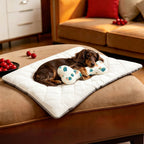 Harrow Pet Mat with Hypoallergenic Foam Cushion Non-Slip Removable Cover Stylish Design