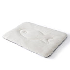 Harrow Soft Luxury Pet Bed Mat with Non-Slip Bottom and Embroidered Bone Pattern