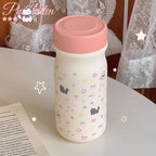 Insulated BPA-Free Water Bottle for Women with Cute Dog Design Leak-Proof Screw Cap