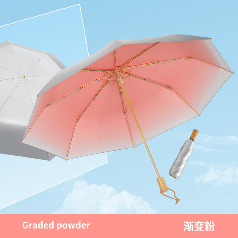 Women’s Sun Protection Umbrella UV Protection Windproof Compact Lightweight Sunshade