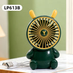 Portable USB Handheld Fan Lightweight Ergonomic Animal Design Cute Personal Cooling Fan