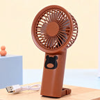 Women Portable Handheld Fan USB Rechargeable Mini Fan with Playful Bear Design Quiet Operation