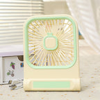 Portable Mini Fan USB Powered with Cute Cat Design Lightweight Handheld Personal Cooling Fan