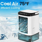 Personal Evaporative Air Cooler Compact USB Powered with Removable Water Tank and Digital Touch Panel