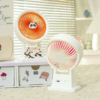 Portable Mini Fan USB Rechargeable Quiet Desk Fan with Panda Design Lightweight and Adjustable Tilt