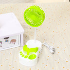 Portable Battery Fan with Flexible Holder USB Rechargeable Compact Lightweight for Women