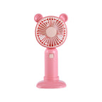Portable USB Desk Fan with Animal Ears Quiet Compact Lightweight