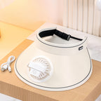 Women’s Wearable Cooling Hood with Built-In USB Rechargeable Fan Portable Summer Cap
