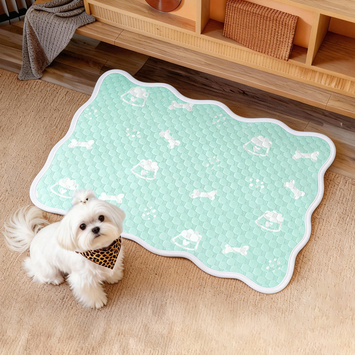 Harrow Breathable Pet Resting Mat with Non-Slip Bottom Comfortable Plush Padding