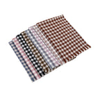 Women's Checked Scarf Soft Lightweight Black and White Cozy Wrap Shawl