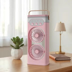 Portable Dual Fan Lightweight Rechargeable Personal Cooling Fan