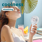 Portable Ladies Fan Rechargeable Battery Operated Lightweight Compact
