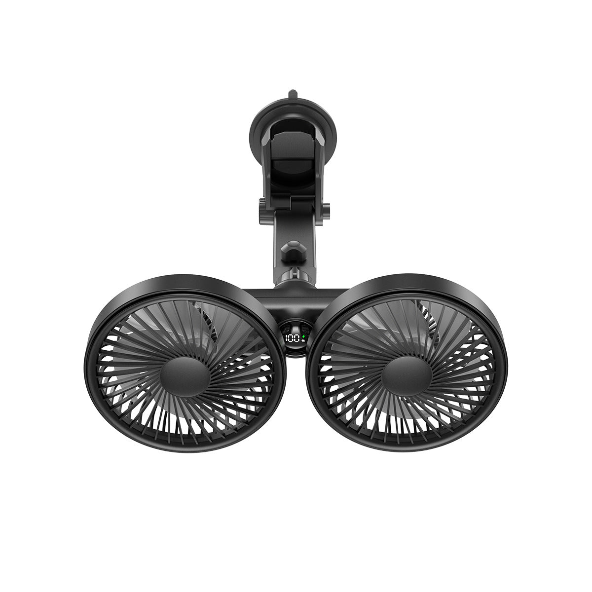 Dual-Head Adjustable Ceiling Fan with Rotatable Heads for Personalized Airflow