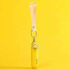 Rechargeable Mini Keychain Fan USB Portable Handheld with Wrist Strap and Frog Charm