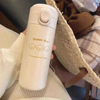Insulated Stainless Steel Water Bottle for Women with Leak-Proof Press Cap and Animal Design