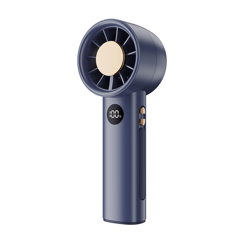 Portable Mini Air Fan Rechargeable Battery Compact Handheld with LED Display and Multiple Speeds