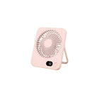 Portable USB Rechargeable Personal Fan Lightweight Foldable with LCD Display and Adjustable Speeds