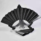 Ladies Hand Fan Glittering Sparkling Foldable High-Quality Material