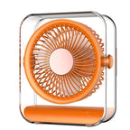Portable Mini Table Fan Battery Operated 360-Degree Rotation Quiet Compact