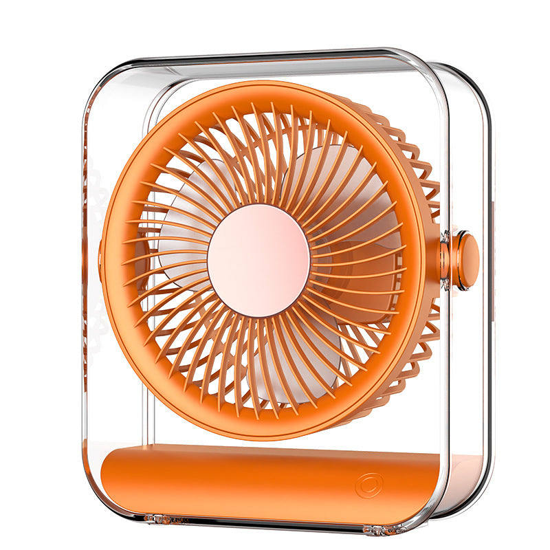 Portable Mini Table Fan Battery Operated 360-Degree Rotation Quiet Compact