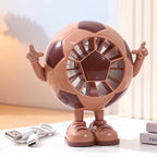 Compact USB Table Fan Quiet DC Motor Child-Safe Portable Figure Design