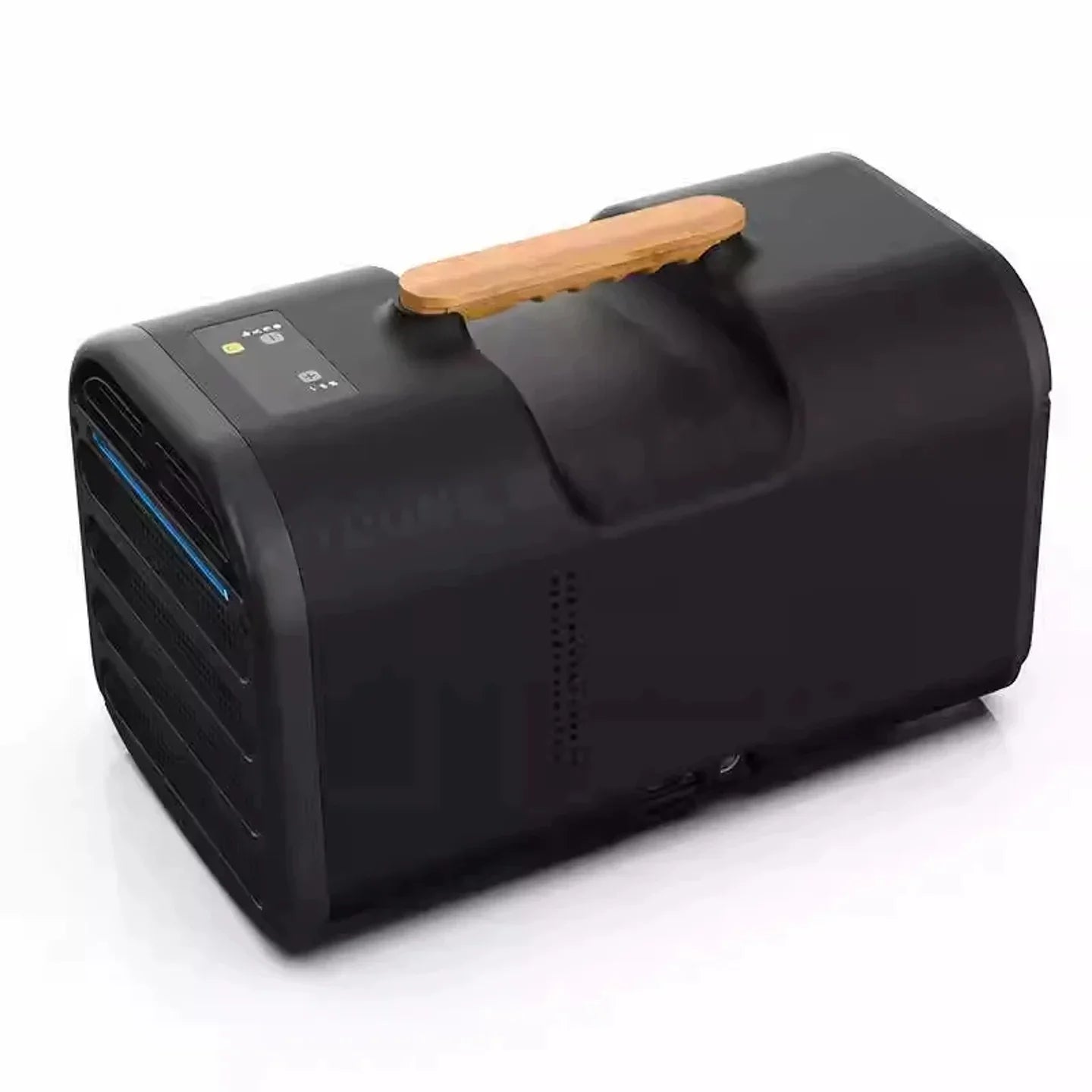 Personal Desktop Microclimate Cooler and Air Purifier with Bamboo Handle Compact Quiet