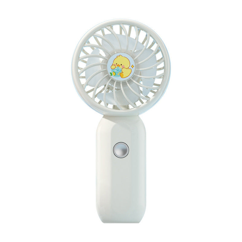 Compact Portable Handheld Fan Lightweight Ergonomic Handle Powerful Airflow for Travel and Outdoor Use