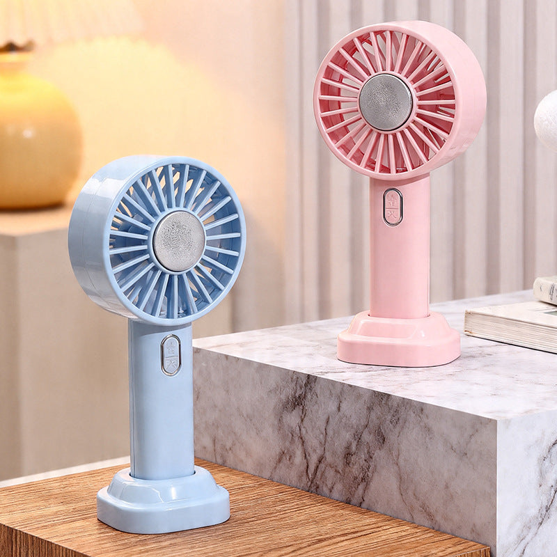 Portable Mini Fan with Mist Spray and Flexible Tilt Adjustable Cooling for Women