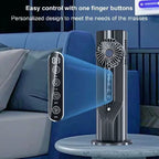 Rechargeable Vertical Desktop Fan with LED Display Touch Control Adjustable Tilt Base