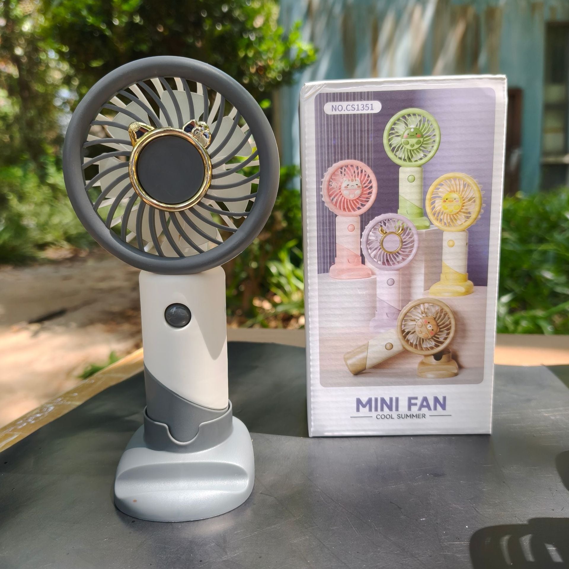 Portable Mini Fan Rechargeable Battery Lightweight Handheld Personal Cooling Fan Multiple Speeds
