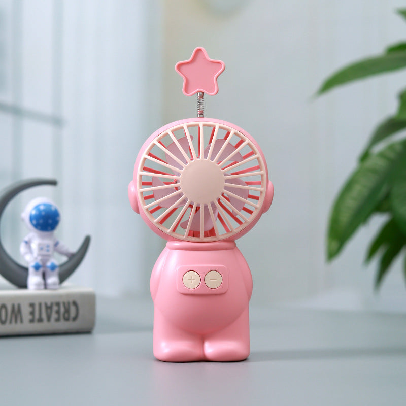 Mini Portable Fan with Star Attachment Unisex Compact Quiet Personal Fan