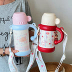 Unisex BPA-Free Plastic Water Bottle Leak-Proof with Carrying Handle Durable and Stylish