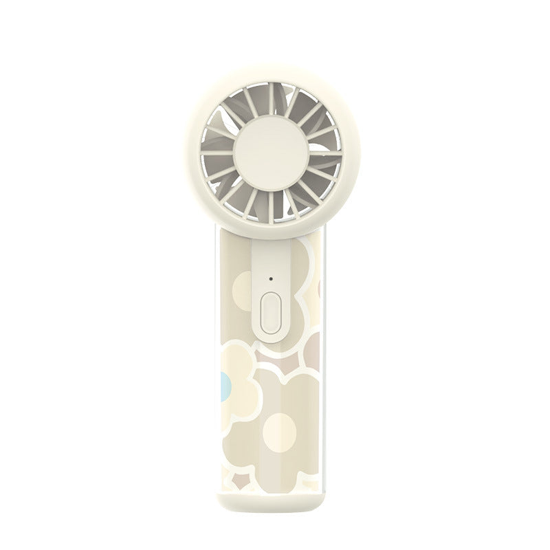 Unisex Mini Handheld Fan Rechargeable Battery Quiet Motor Compact Portable Cooling