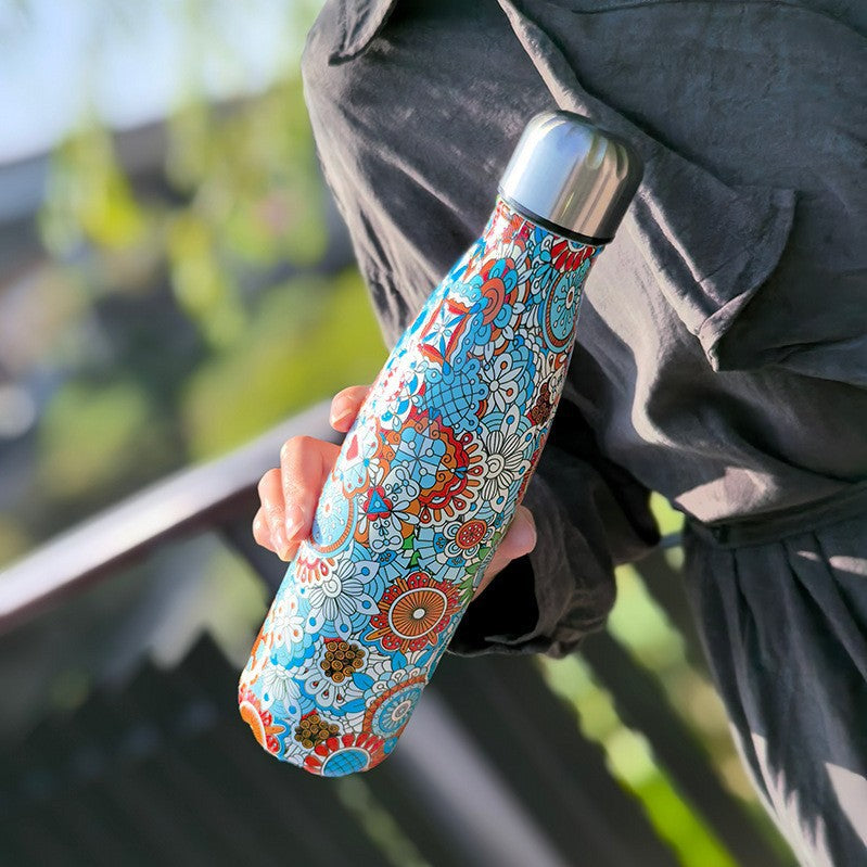 Stainless Steel Insulated Water Bottle Double-Walled Vacuum Leak-Proof Unisex