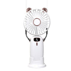 Portable Mini Fan USB Rechargeable Lightweight Personal Cooling Fan with Digital Display