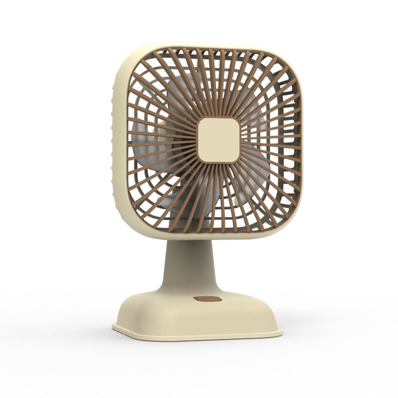 Portable Mini Table Fan USB Rechargeable Flexible Tilt Angle Compact Quiet