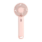 Harrow Women's Compact Handheld Cooling Fan Rechargeable Portable Pink