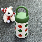 Insulated Ladies Drink Container With Leak-Proof Lid And Apple Design