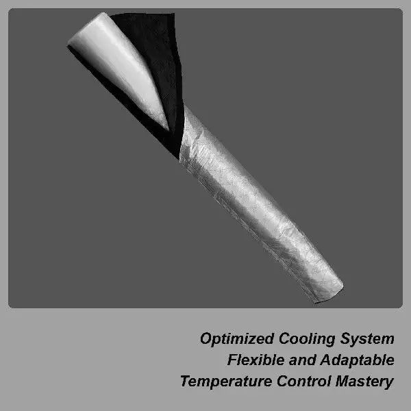 Flexible Insulated Refrigerant Line Cover with Reflective Thermal Barrier Unisex One Size