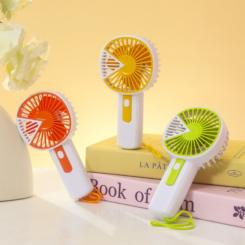 Portable USB Fan with Ergonomic Handle Lightweight Rechargeable Personal Cooling Fan