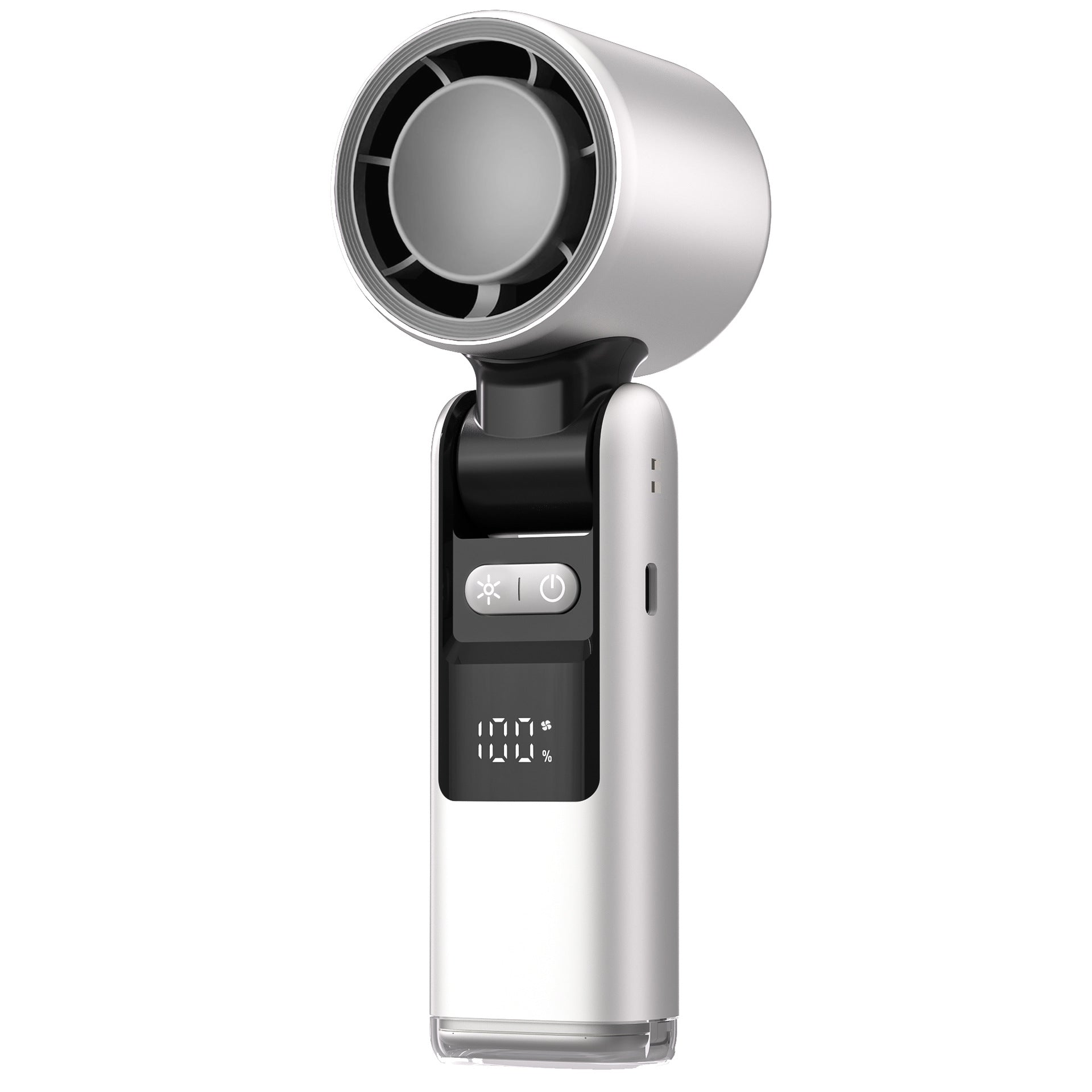 Portable Mini Fan USB Rechargeable Compact Quiet with LED Display and Multiple Speeds