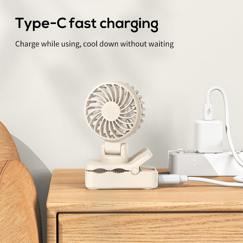 Unisex Mini Table Fan USB Powered Compact Portable Quiet Desk Fan for Home Office Travel