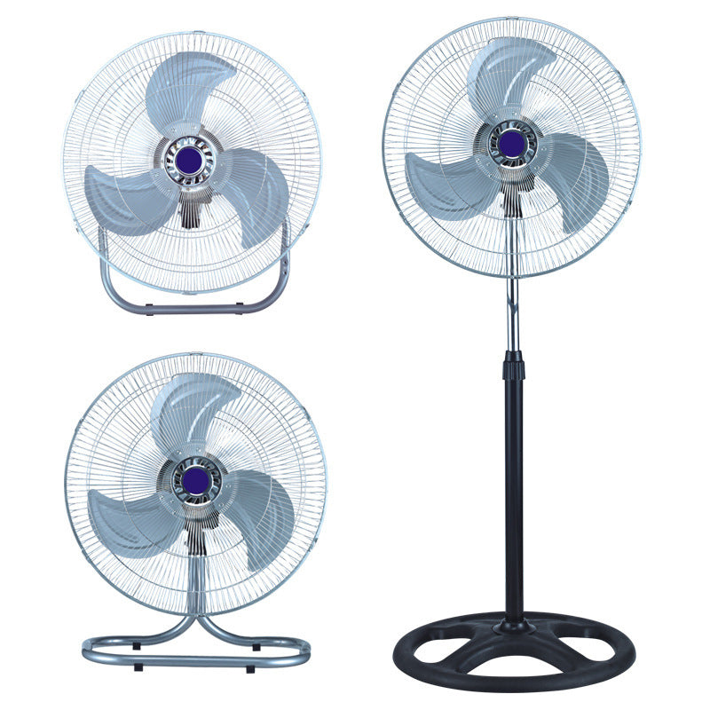Unisex Stand Fan with Adjustable Height and Quiet Modes for Indoor Outdoor Use