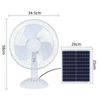 Harrow Solar-Powered Floor Fan Unisex Adjustable Height Quiet Operation Eco-Friendly