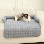 Cozy Cat Bed Plush Ergonomic Raised Sides Non-Slip Base Comfortable Pet Lounger