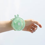 Portable Handheld Fan Lightweight Wrist-Wearable Cute Rabbit Design